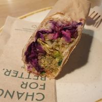 Vegan Falafel wrap at Dean & David - Hauptbahnhof Express in Berlin