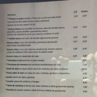 Menu 1 at Raices in Pamplona