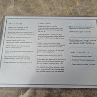 Menu only showing one vegan option at The Dark Horse in Traralgon