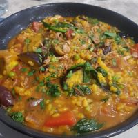 Vegan Paella at The Dark Horse in Traralgon