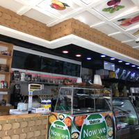 Colorful interior, upbeat Latino soundtrack  at Valerio in Flushing