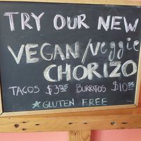 New Vegan Chorizo offering at La Taquisa - Vic West in Victoria