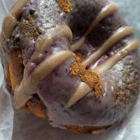 Blueberry Cinnamon Vegan donut  at Boxer Donut in Nyack
