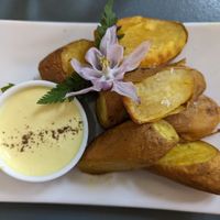 Sweet-potato fingerlings with vegan dip at Charlotte & The Quail in Victoria