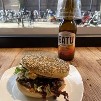 No tuna salad bagel  at BetterBagels Bakery in Leiden