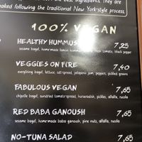 The vegan options for fresh bagels at the time!  at BetterBagels Bakery in Leiden