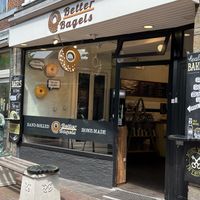 Store front  at BetterBagels Bakery in Leiden