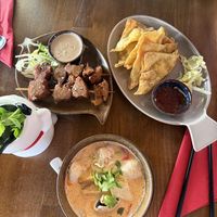 Wan tan, tofu sticks and spicy soup  at Nammi in Berlin