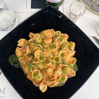 Orecchiette pasta with sun-dried tomato pesto  at Ad Forum in Aosta