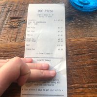 Super cheap! 11” no-limits-build-your-own pizza for $9 with tax and tip! at Mod Pizza in Midvale