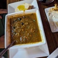 Green Chili Soup at Swirl Wine Bar in Manitou Springs