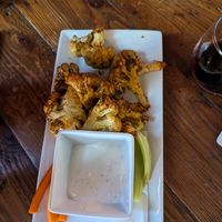 Buffalo Cauliflower Wings at Swirl Wine Bar in Manitou Springs