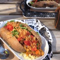 Huge baked potato ! at Kumpir The Happy Potato in Luxembourg City