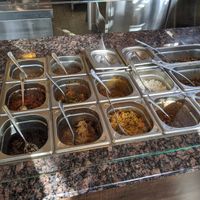 Vegan toppings at Kumpir The Happy Potato in Luxembourg City