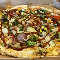All the veggies, except jalapeños .  at Mod Pizza - Factoria in Bellevue