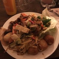 Huge buffet plate at Veggie Heroes - Viktoriagade in Copenhagen