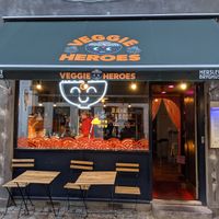 view from the street at Veggie Heroes - Viktoriagade in Copenhagen