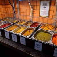 warm indian dishes at Veggie Heroes - Viktoriagade in Copenhagen