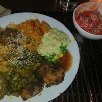 From the buffet at Veggie Heroes - Viktoriagade in Copenhagen