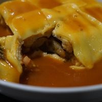 Francesinha at Spacos in Vila Praia De Ancora
