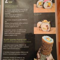 Menu 2 at Armonia in La Paz