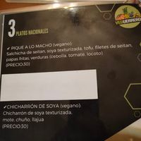 Menu 3 at Armonia in La Paz