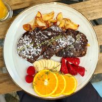 French toast 🌱🍓😊👍 at co Jak co in Poznan