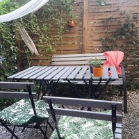 garden co Jak co: 3 tables, 1 table for 4, 2 for 2 at co Jak co in Poznan