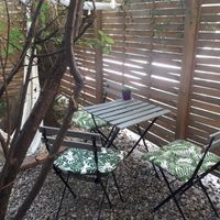 another table in their garden at co Jak co in Poznan