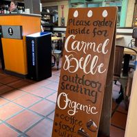 Carmel Belle - sign at entrance  at Carmel Belle in Carmel-by-the-sea