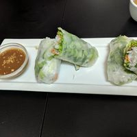 Rice paper wraps with peanut sauce at Authentic Vietnamese Pho House in Stittsville