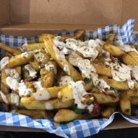 Masala Chips at Vausages in Lichfield