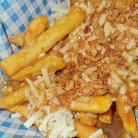 Poutin fries at Vausages in Lichfield