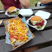 Large Cheesy Fries (Burgers from Pomodoro E Basilico) at Vausages in Lichfield