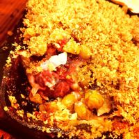 Vegan blue cheese, pickled beetroot, agave and hazelnut bake at Bar Iberico in Nottingham