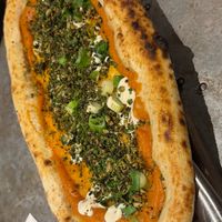 Woodfired flatbread with sweet potato at Bar Iberico in Nottingham