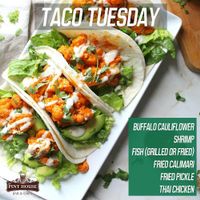 Vegan taco - buffalo cauliflower at The Pint House in Yuma