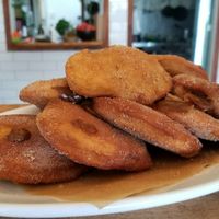 Salted caramel donuts ~ Try these! at Tom Thumb in Paraparaumu Beach