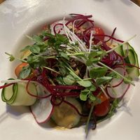 Veganized Ramen salad  at Ministry of Works Bar & Eatery in Twizel