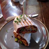 Wrap with nachos (November 2023) at Honey Cafe in Brecon