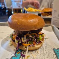Vege burger (vegan on request) at Salt in Dunedin