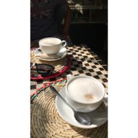 Almond milk coffee at NUGA Rosmead in Colombo