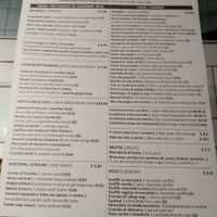Food Menu at Amico Bio Mergellina in Naples
