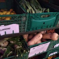 The ingredients at Amico Bio Mergellina in Naples