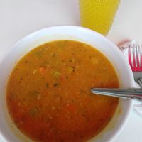 Soup of the day at Rico Pues in Bucaramanga