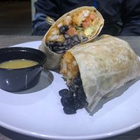 XXL burrito with tater tots at Heirloom Craft Kitchen in Indio