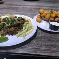 Impossible meat taco at Heirloom Craft Kitchen in Indio
