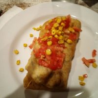 Black Bean Chimichanga at Cazuelas Grill in Columbus