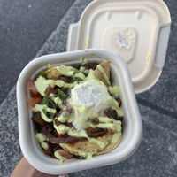 Vegan nachos with vegan feta. Reg size at Soulfood Cafe & Grocer in Woy Woy