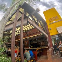 Storefront with outdoor seating at Centro Mexican in Boulder